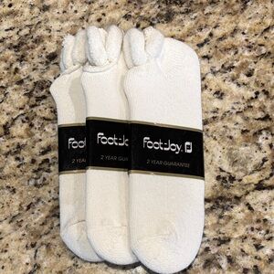 FootJoy Men's Athletic Socks - White 3 Pair